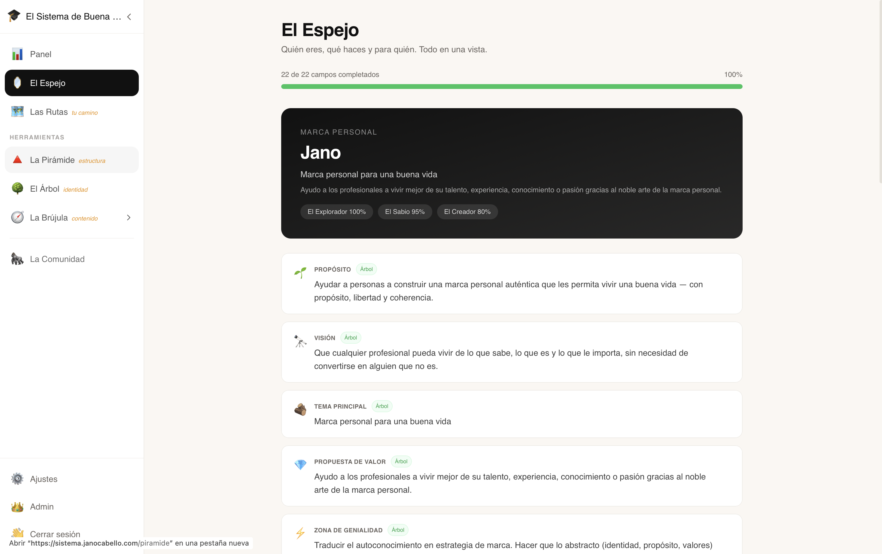 La Brújula — genera contenido alineado con tu marca