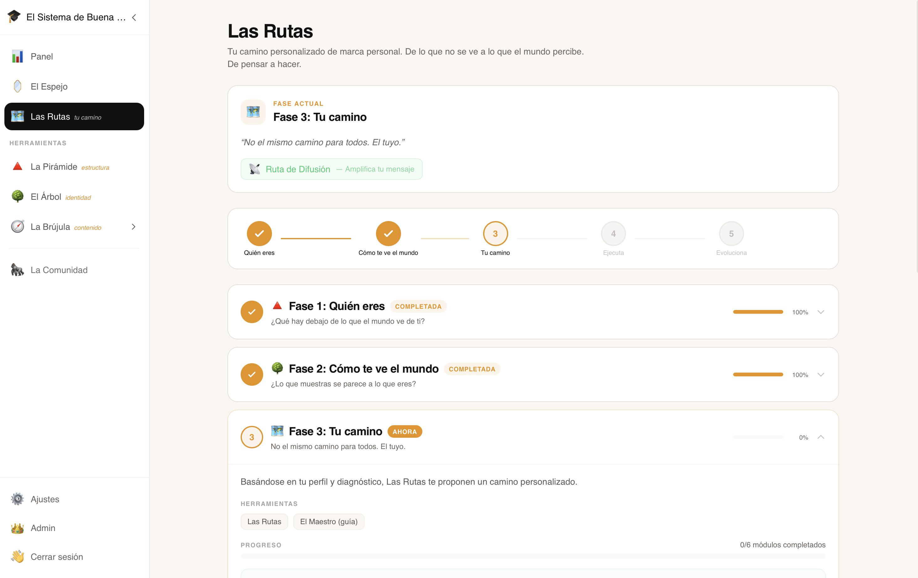 Las Rutas — tu hoja de ruta personalizada con IA
